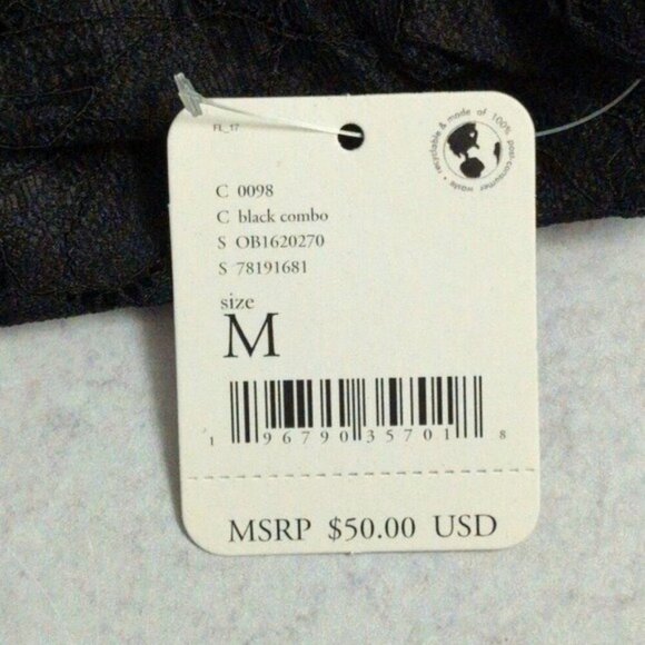 Intimately By Free People Black 2 Lace Long Line Bralettes Adjustable Straps M - Picture 4 of 6